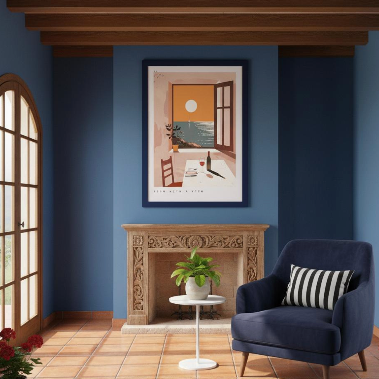 Room with a View #2 | Sunset Wall Art for Modern Minimalist Homes