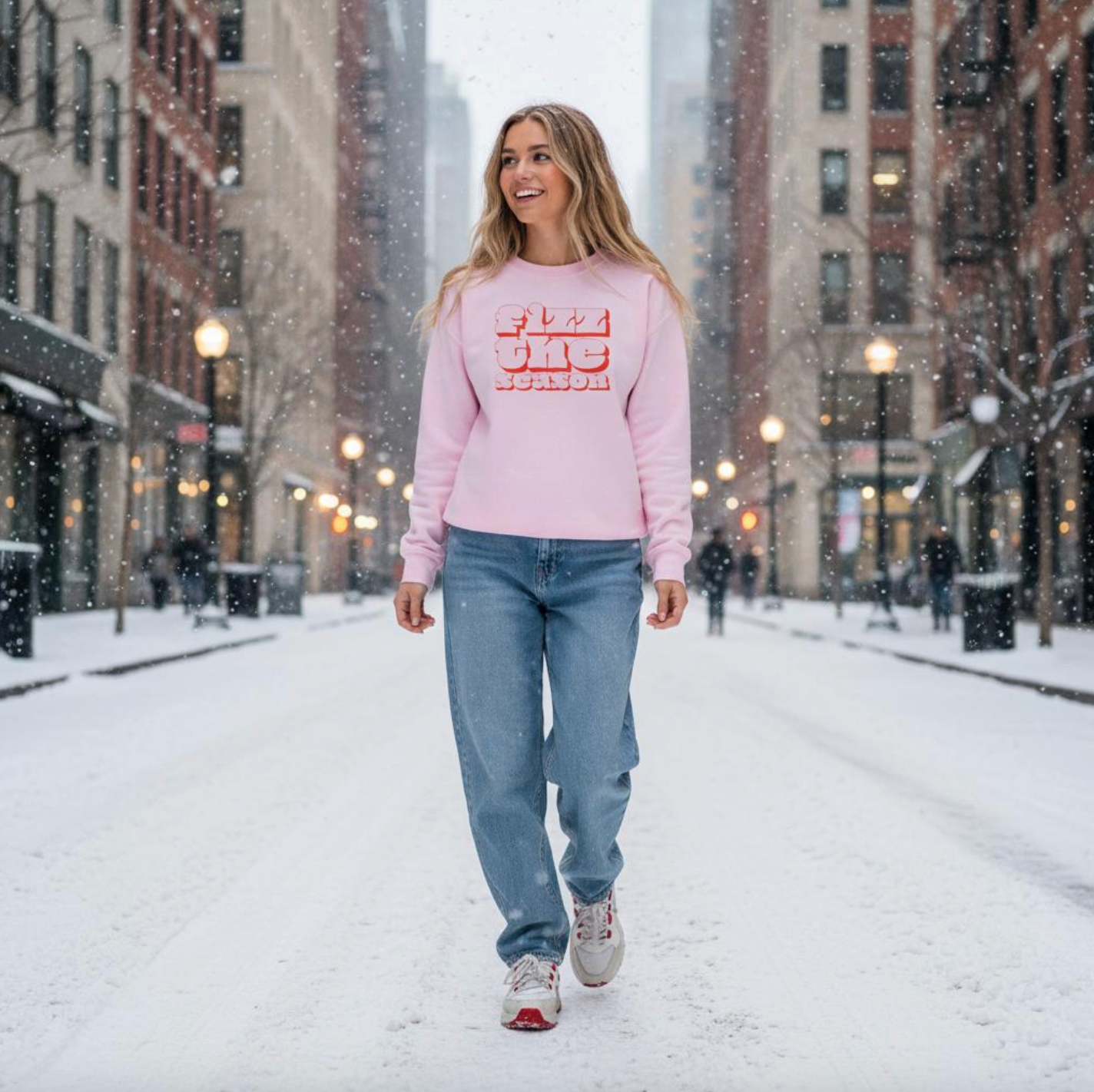 Fizz the Season | Unisex Wine Lover Christmas Jumper | Free Shipping