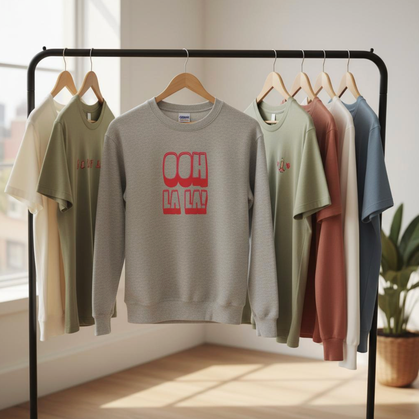 Ooh La La! Grey Wine Sweatshirt | Taste Union