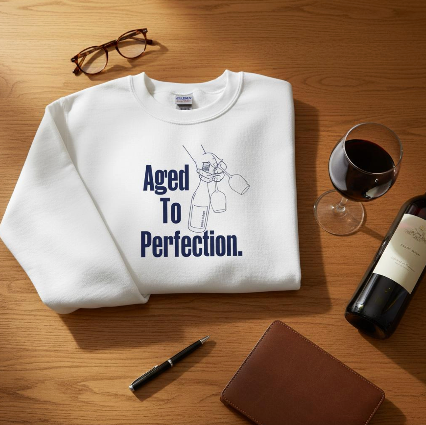 Taste Union | "Aged to Perfection"  Wine Sweatshirt